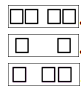 Примеры схем-карточек для заданий па перекодирование зрительной информации в двигательную модальность и наоборот, включающее паузирование.
