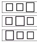 Примеры схем-карточек для заданий па перекодирование зрительной информации в двигательную модальность и наоборот, включающее акцептирование.
