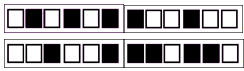 Примеры схем-карточек для заданий па кодирование воспринимаемой информации в рамках одной модальности, включающее чередование.