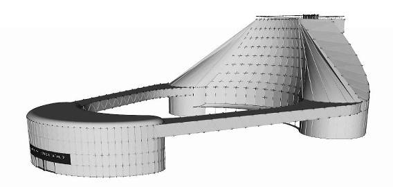 D-модель выставочного павильона Технопарка РГСУ.