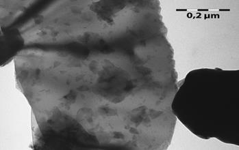 а, б. ? Микрофотографии просвечивающей микроскопии порошкового образца LiMnO/LiCoO.