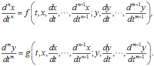 Сведение общей системы дифференциальных уравнений к нормальной.