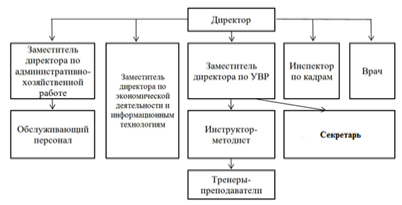 Организационная структура Федерации школьного спорта.