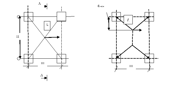 Определение графическим способом технических характеристик крана для монтажа колонн.