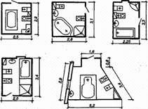 Нестандартные санитарные узлы, применяемые при модернизации под элитное жилье.