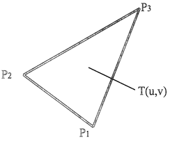 Пример отсека поверхности, заданного тремя точками.