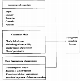 Jang, Lee, 1998. Трехфакторная модель консалтингового проекта.
