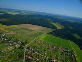 Аэрофотография полей Меньковской опытной станции, полученная с помощью квадрокоптера на фотоаппарат Canon G7x.