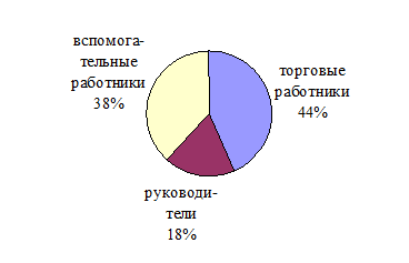 Структура персонала ООО «Гарантия Качества - Иртыш» по категориям в 2009 году.