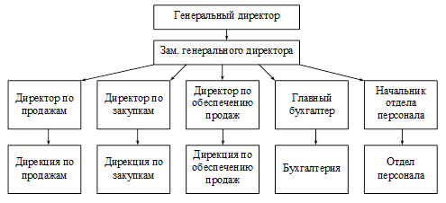 Схема организационной структуры ООО «Транслайт».