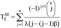 Зависимость интенсивности отказов системы с параллельным соединением четырех элементов от параметра a.