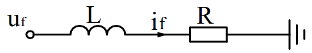 Схема замещения статической нагрузки при переходе к системе координат обобщенного вектора.