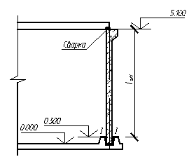 Расчетная схема стеновой панели.