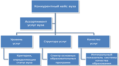 Структура конкурентного кейса Ростовского института защиты предпринимателя.