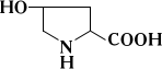 Химическая формула оксипролина.