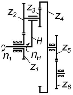 Схема эпициклического механизма.