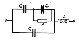Эквивалентная схема измерительного конденсатора [2].