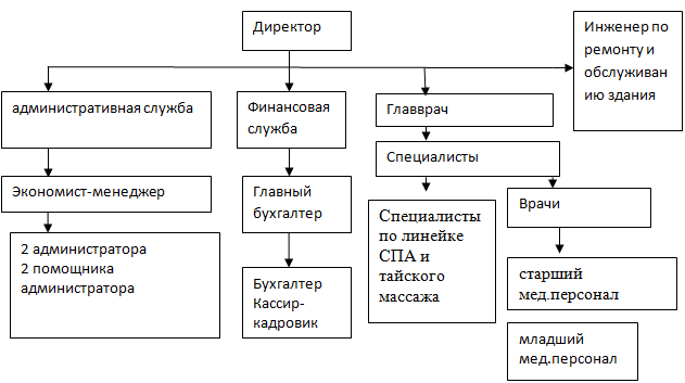 Организационная структура ООО «Анмо» МЦ «Евразия».