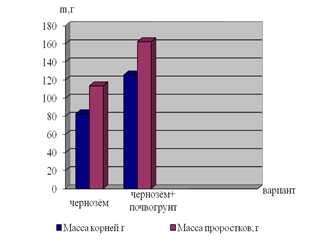 Влияние почвогрунта на морфофизиологические показатели озимой пшеницы сорта Югтина (лабораторный опыт, 2010год).