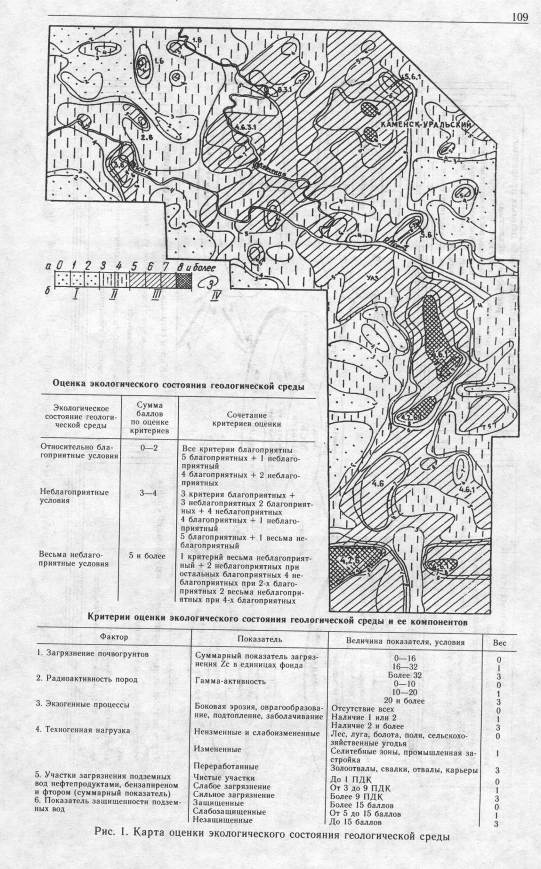 Геоэкологическое картирование и составление эколого-геологических карт (ЭГК) по техногенным месторождениям.