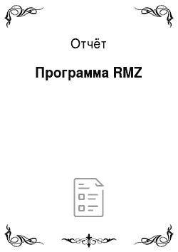 Отчёт: Программа RMZ