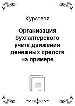 Курсовая: Организация бухгалтерского учета движения денежных средств на примере Муниципального учреждение здравоохранения «Калангуйская участковая больница»