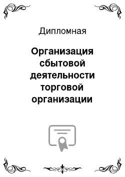 Дипломная: Организация сбытовой деятельности торговой организации «БауЦентр» — Уфа