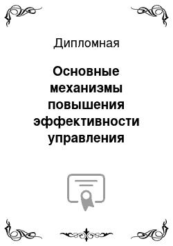 Дипломная: Основные механизмы повышения эффективности управления производством (на примере ООО «Макси Нэт»)