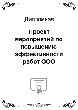 Дипломная: Проект мероприятий по повышению эффективности рвбот ООО «Евросеть»