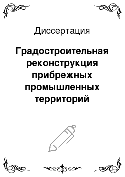 Диссертация: Градостроительная реконструкция прибрежных промышленных территорий крупнейших городов: На примере г. Волгограда