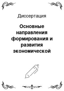 Диссертация: Основные направления формирования и развития экономической системы государственного регулирования и поддержки индивидуальных предпринимателей