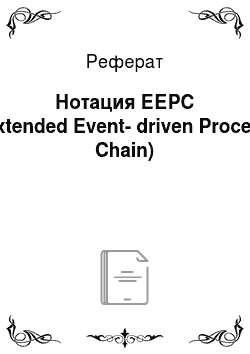 Реферат: Нотация ЕЕРС (Extended Event-driven Process Chain)
