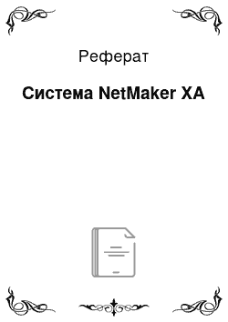 Реферат: Система NetMaker ХА