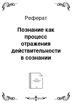 Реферат: Идея 