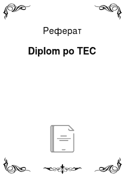 Реферат: Diplom po TEC