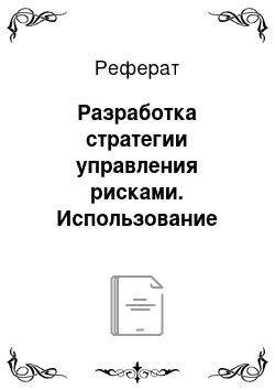 Реферат: Разработка стратегии управления рисками. Использование программного обеспечения для управления рисками при строительстве кирпичного завода в г. Ржев