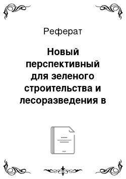 Реферат: Новый перспективный для зеленого строительства и лесоразведения в Ростовской области образец Quercus robur L