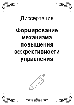 Диссертация: Формирование механизма повышения эффективности управления угледобывающими компаниями