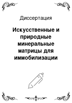 Диссертация: Искусственные и природные минеральные матрицы для иммобилизации актиноидов: на примере ферритного граната и минералов групп пирохлора и бритолита