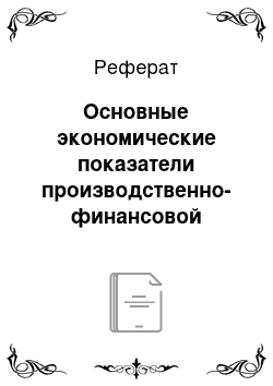 Реферат: Основные экономические показатели производственно-финансовой деятельности ОАО «Мясная лавка»