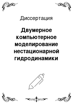 Диссертация: Двумерное компьютерное моделирование нестационарной гидродинамики сжимаемых газов в сложных технологических трубопроводах