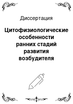 Диссертация: Цитофизиологические особенности ранних стадий развития возбудителя мучнистой росы пшеницы при моделировании окислительного стресса