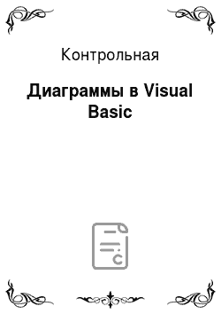 Контрольная: Диаграммы в Visual Basic