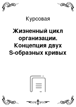 Курсовая: Жизненный цикл организации. Концепция двух S-образных кривых