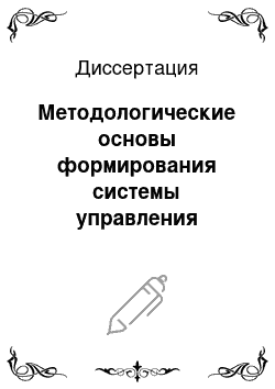 Диссертация: Методологические основы формирования системы управления жилищно-коммунального комплекса в процессе его реформирования